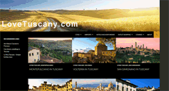 Desktop Screenshot of lovetuscany.com
